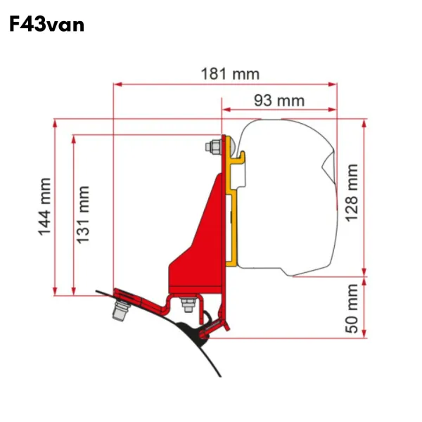 Fiamma Adapter 98655Z206 mit einer F43van